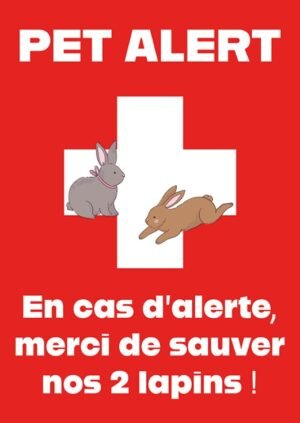 pet alert lapins