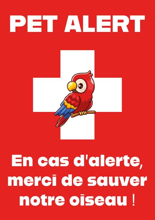 pet alert oiseau