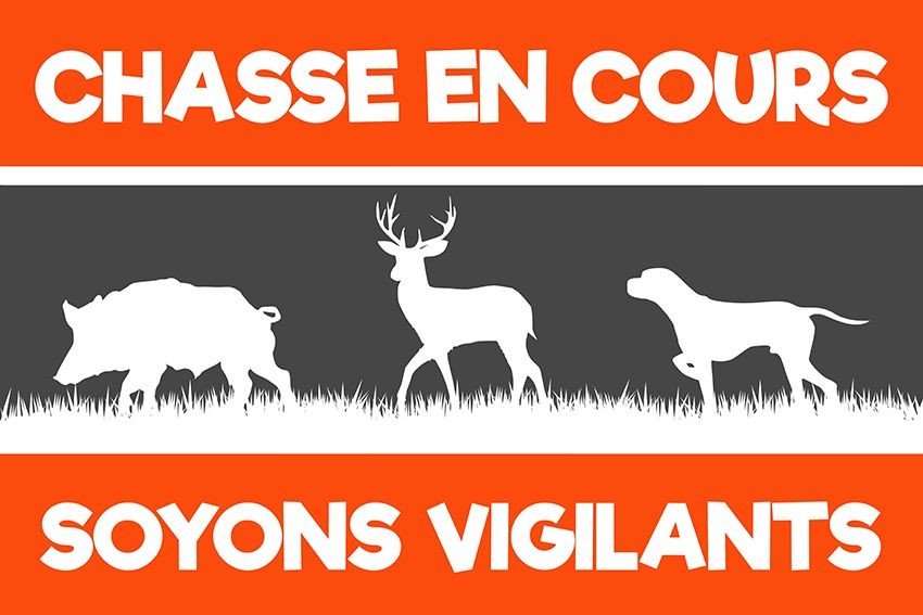 Plaque aimantée Chasse en cours – Silhouettes gibier – Image 4