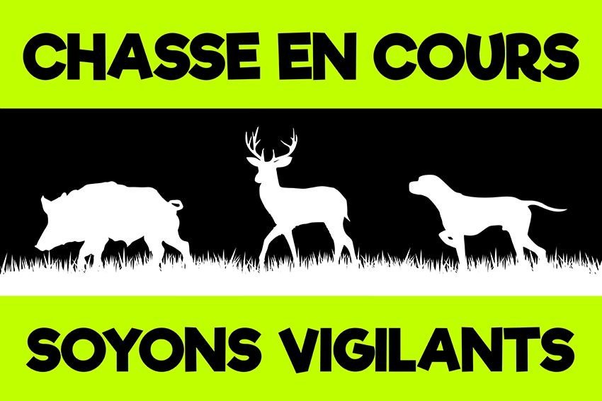 Plaque aimantée Chasse en cours – Silhouettes gibier – Image 6