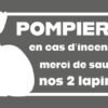 pompiers lapins