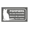 Pet Alert Pompiers – Chats (lettrage) – autocollant Pet Alert en lettres découpées